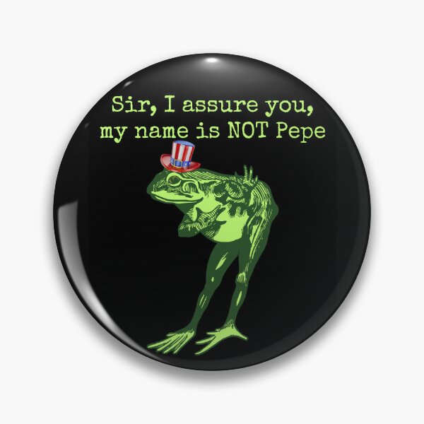Artikelvorschau, Mein Name ist nicht Pepe Save Democracy Frog Protest Design entworfen und verkauft von EarthArtDesigns.
