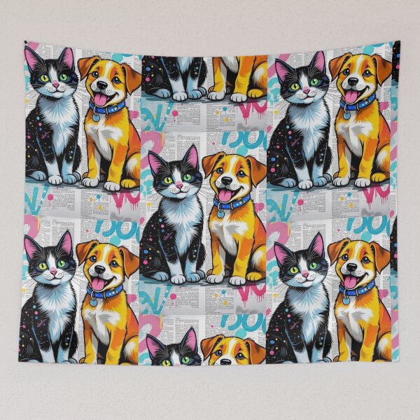 Item preview, Cat and dog designed and sold by JLeonardoArt.