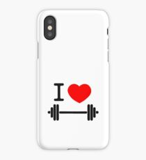 I love weights iPhone Case