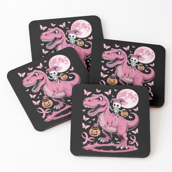 Item preview, Dinosaur Breast Cancer Awareness Funny Skeleton designed and sold by AmparoBoyle.