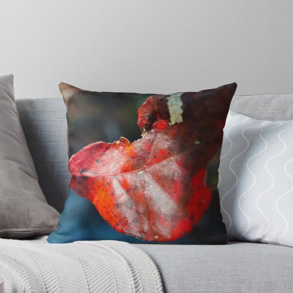 Item preview, Veined Red Leaf Autumn Macro Art designed and sold by CKsLens.