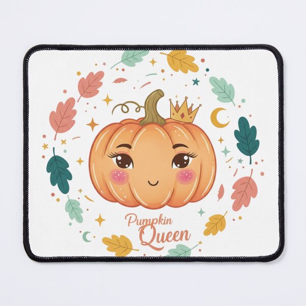 Item preview, Pumpkin Queen Halloween Illustration – Cute & Trendy Design for Girls designed and sold by LittleSagesGO.