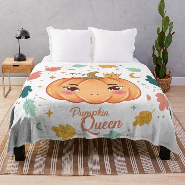Item preview, Pumpkin Queen Halloween Illustration – Cute & Trendy Design for Girls designed and sold by LittleSagesGO.
