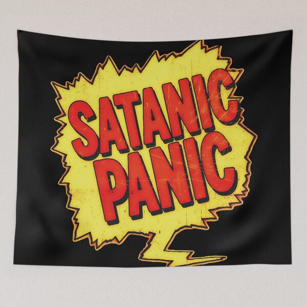 Item preview, Satanic Panic Retro Pop Art designed and sold by CoffinsArt.