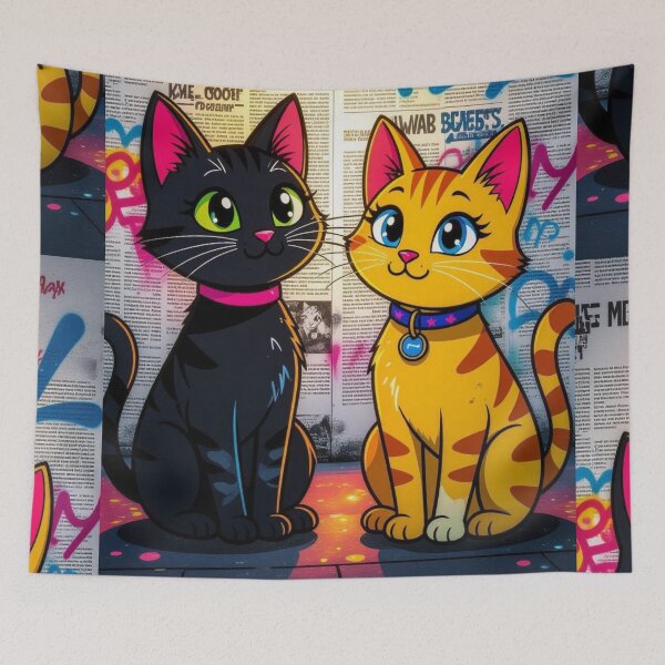 Item preview, Cartoon cats designed and sold by JLeonardoArt.