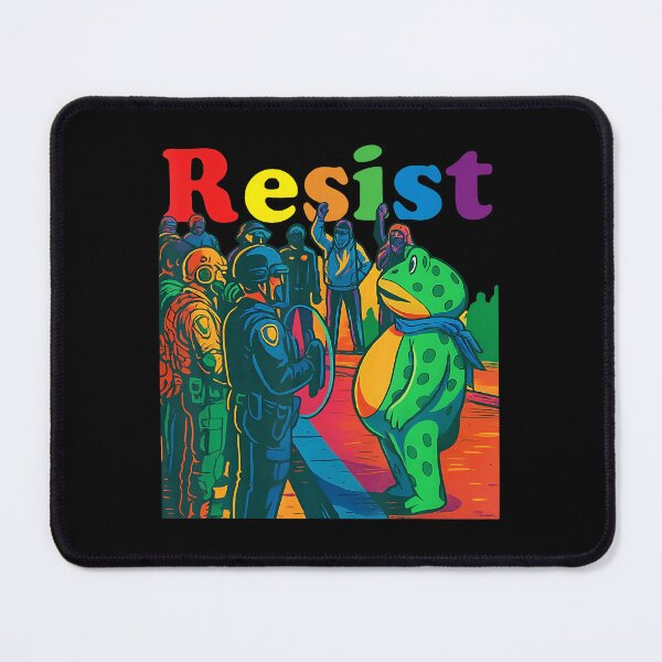 Item preview, Frogs Resist Portland Frog Protest Vintage Activist Freedom designed and sold by RosellaBalistre.