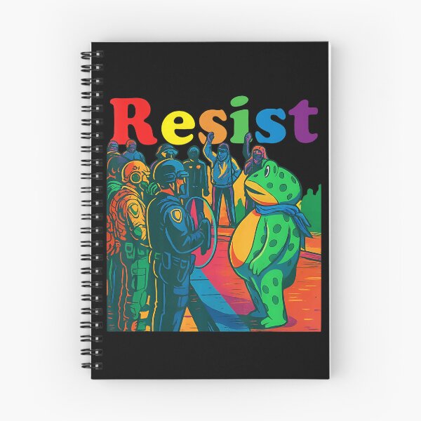 Item preview, Frogs Resist Portland Frog Protest Vintage Activist Freedom designed and sold by RosellaBalistre.