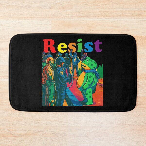 Item preview, Frogs Resist Portland Frog Protest Vintage Activist Freedom designed and sold by RosellaBalistre.