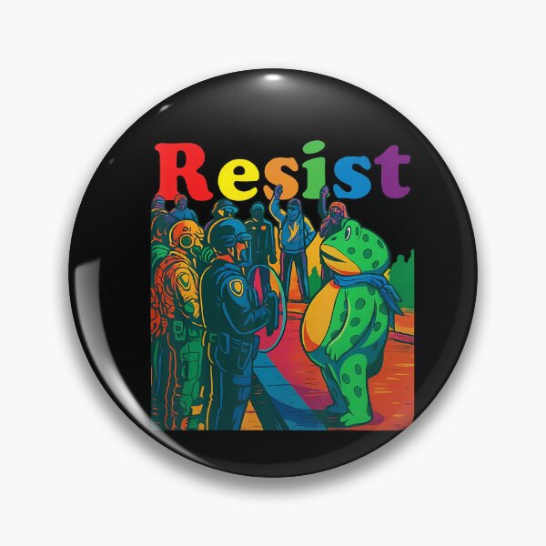 Item preview, Frogs Resist Portland Frog Protest Vintage Activist Freedom designed and sold by RosellaBalistre.