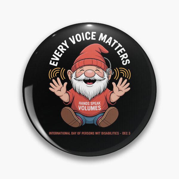 Item preview, Every Voice Matters – Celebrating Sign Language and Communication Diversity on International Day of Persons with Disabilities – Hands Speak Volumes – December 3 Inclusion Gnome Design designed and sold by Self Love Studio.