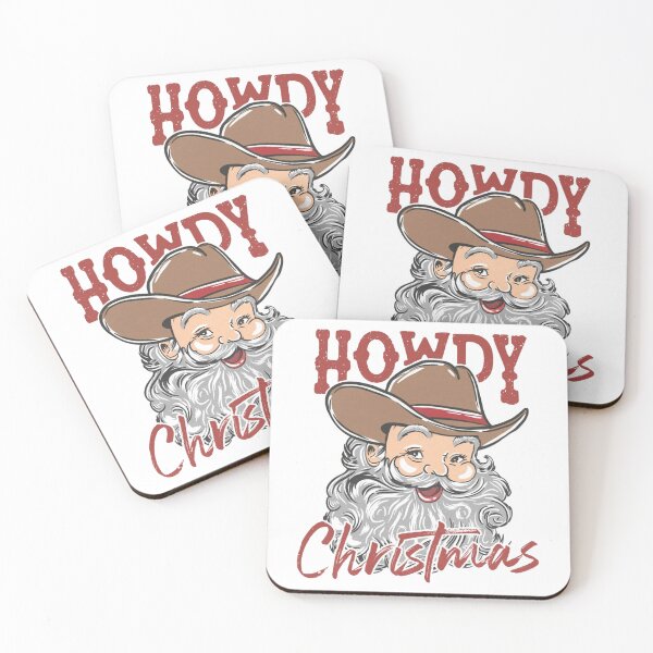Item preview, Howdy Christmas Western Santa Claus designed and sold by sapnaela.
