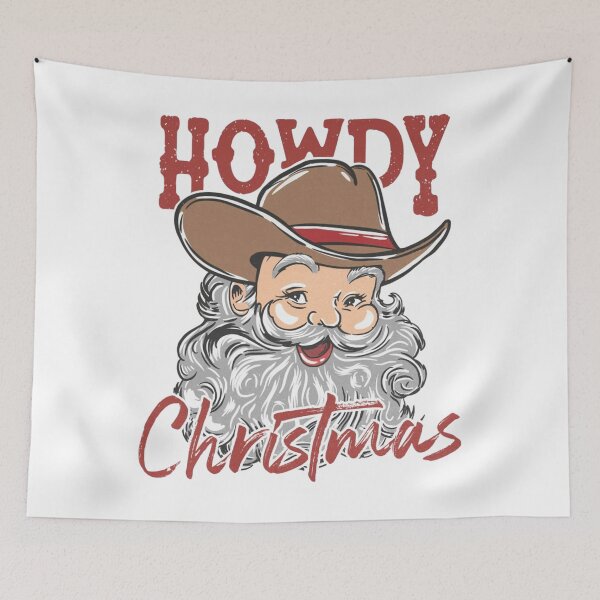 Item preview, Howdy Christmas Western Santa Claus designed and sold by sapnaela.