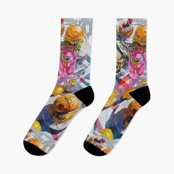 Item preview, Vibrant Summer Picnic – Colorful Food Art with Burgers, Pizza & Lemon Drinks designed and sold by Grafititee.