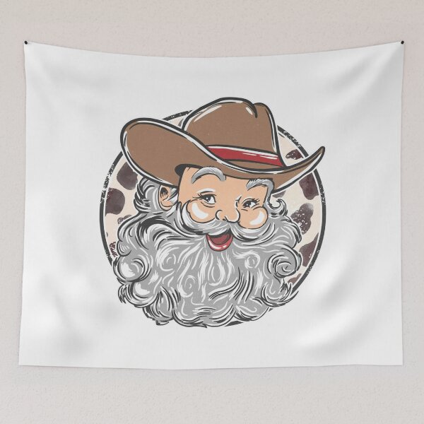 Item preview, Cowboy Santa Retro Western Christmas designed and sold by sapnaela.