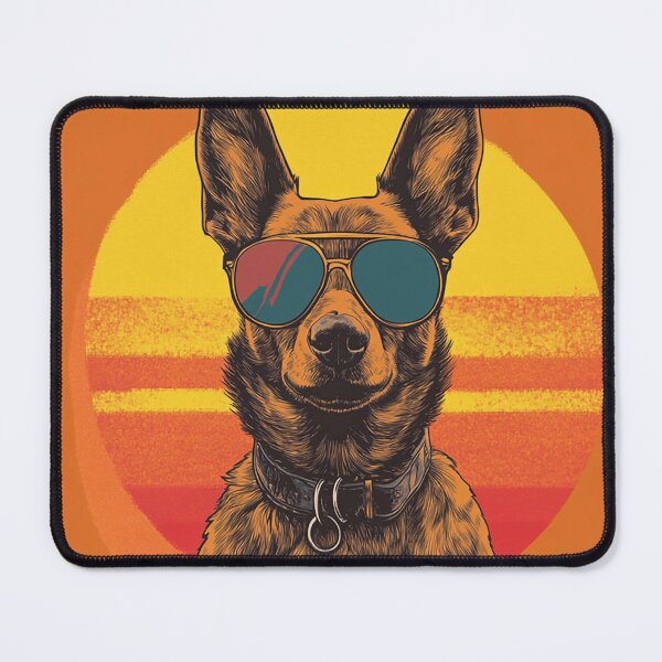 Item preview, Malinois Groove – Retro Cool Dog Art designed and sold by HalsandTyCustom.