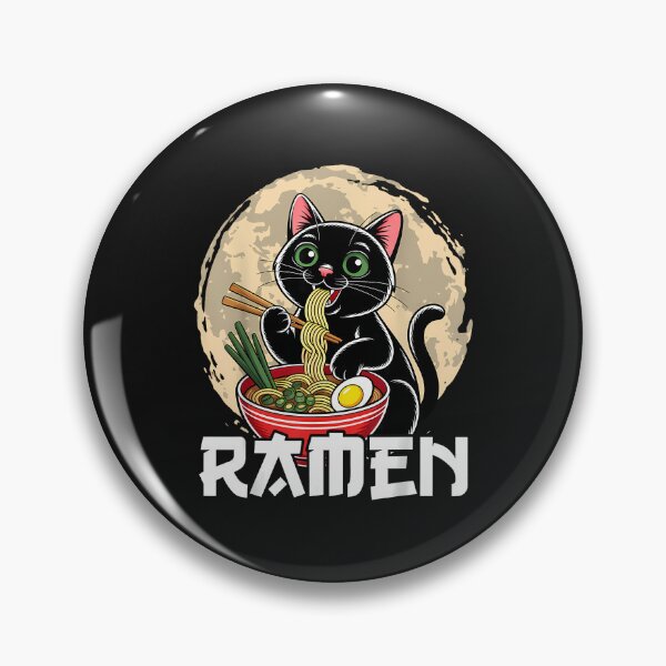 Item preview, Cat Eating Ramen Graphic Funny Japanese Kawaii Anime designed and sold by cawtoon.