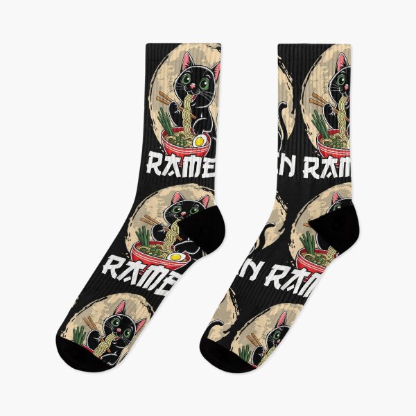 Item preview, Cat Eating Ramen Graphic Funny Japanese Kawaii Anime designed and sold by cawtoon.