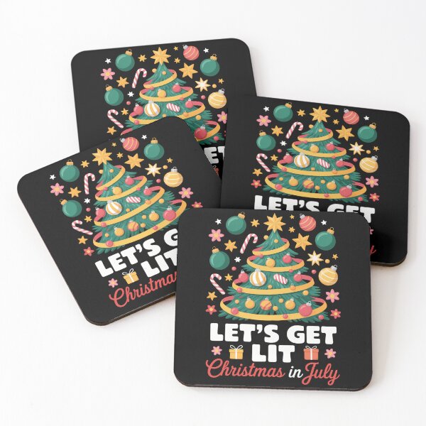 Item preview, Summer Lets Get Lit Christmas In July Tropical Christmas designed and sold by petrichorsworld.