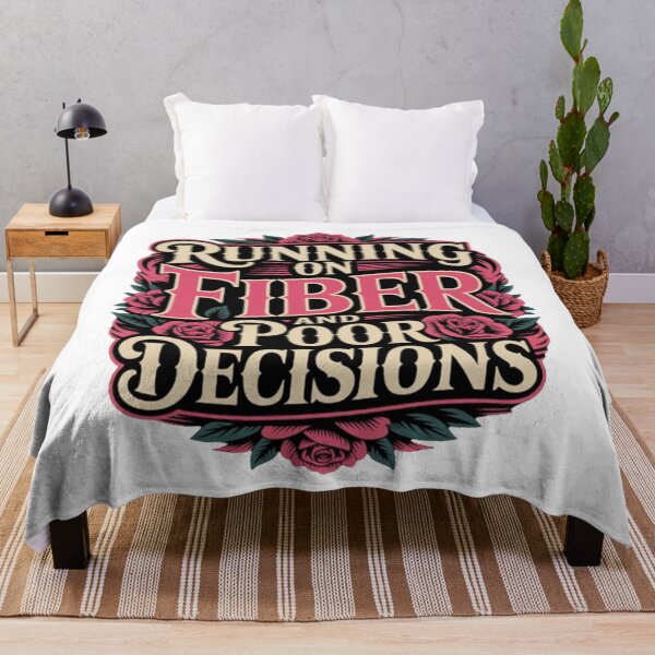 Item preview, Running on Fiber and Poor Decisions – Funny Getting Older designed and sold by Ikwalima.