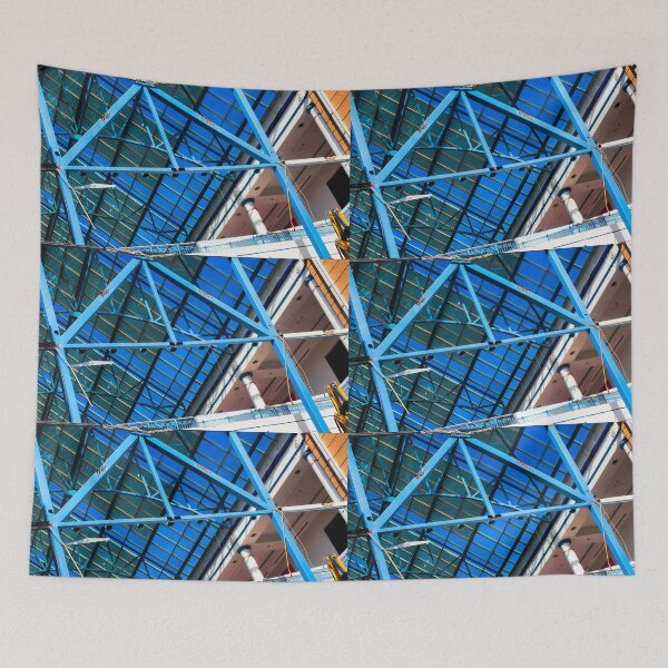 Item preview, Blue Glass & Steel Structure designed and sold by National Capture .
