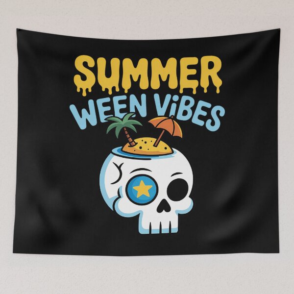 Item preview, Summer Ween Vibes Skeleton Party Summer Halloween designed and sold by petrichorsworld.