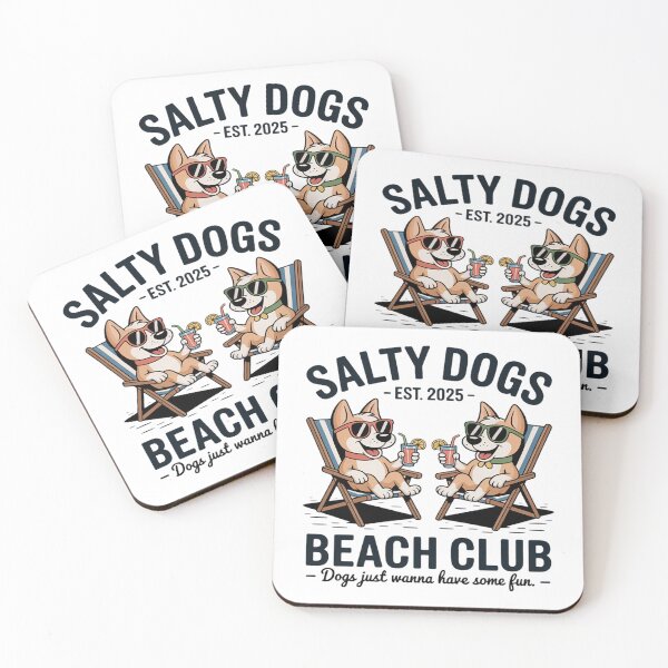 Item preview, Salty Dogs Beach Club Dogs Just Wanna Have Some Fun designed and sold by Ikwalima.