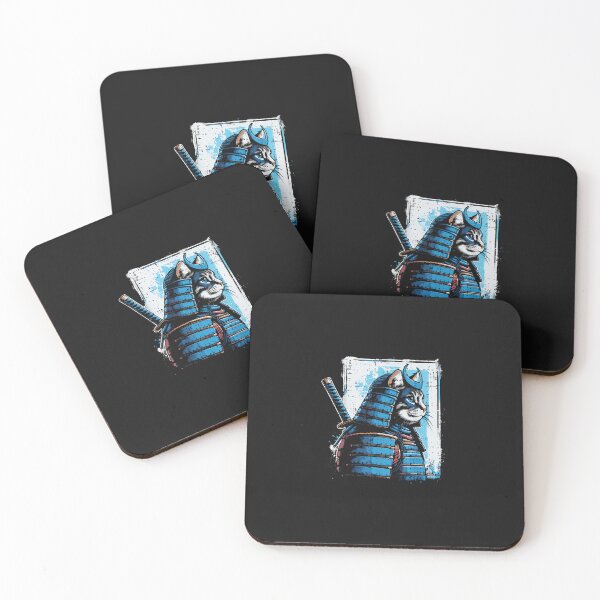 Item preview, Japanese Cat Warrior Samurai Ukiyo-E Art Men Boys Kids Women designed and sold by cawtoon.