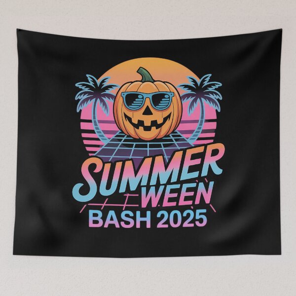 Item preview, SummerWeen Bash 2025 Skeleton Beach Party Halloween Vibes designed and sold by petrichorsworld.