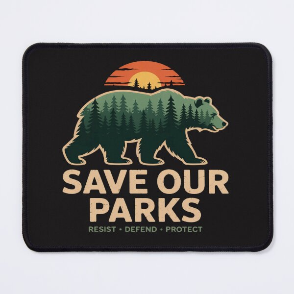 Item preview, Save Our Parks Resist Defend Protect designed and sold by Ikwalima.