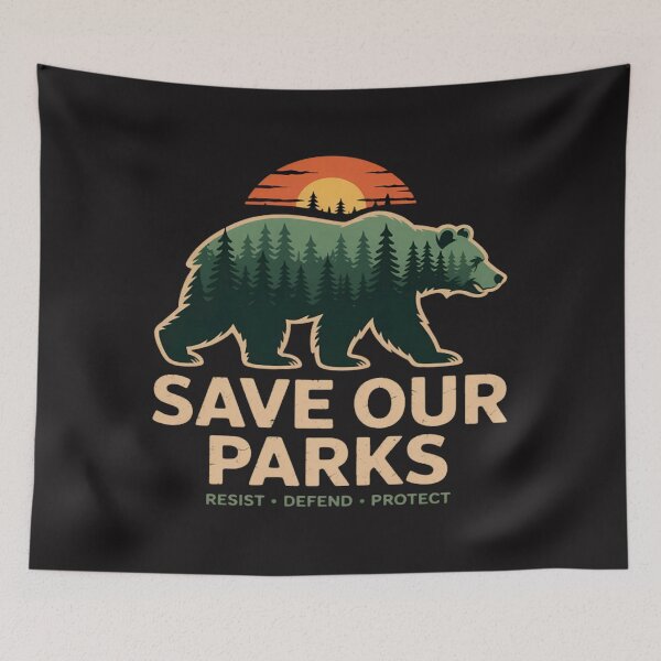 Item preview, Save Our Parks Resist Defend Protect designed and sold by Ikwalima.