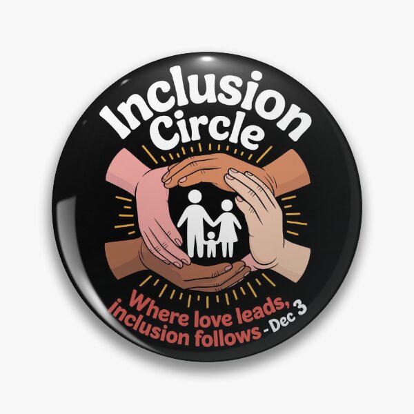 Item preview, Inclusion Circle – Where Love Leads, Inclusion Follows – Multicultural Unity and Disability Inclusion Design for International Day of Persons with Disabilities – December 3 Awareness designed and sold by Self Love Studio.