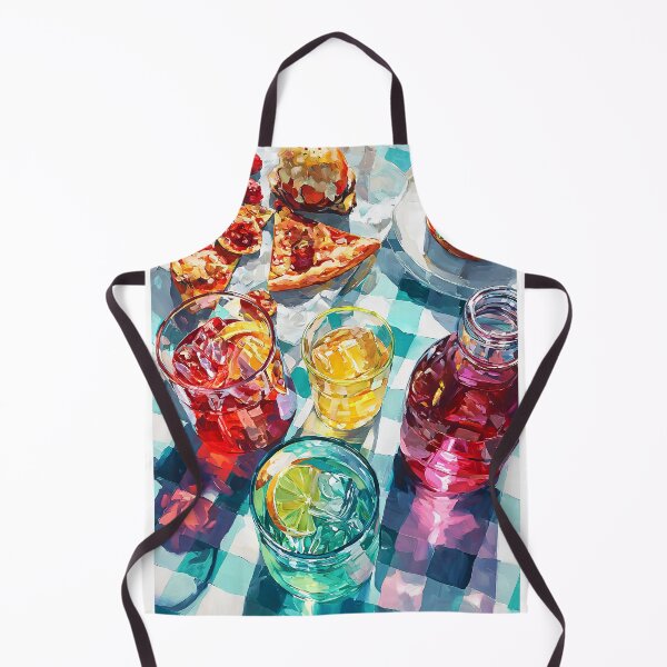 Item preview, Vibrant Summer Picnic – Colorful Food Art with Burgers, Pizza & Lemon Drinks designed and sold by Grafititee.