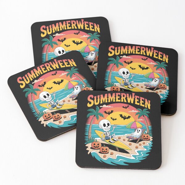 Item preview, Summerween Skeleton Beach Party Halloween Vibes designed and sold by petrichorsworld.
