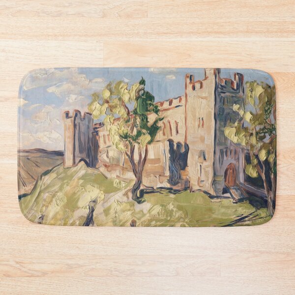 Item preview, French Hilltop Castle | Impressionist Countryside Landscape designed and sold by CARRAANN.