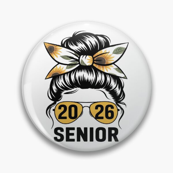 Artikelvorschau, Senior 2026 Sonnenblume Graduierung Messy Bun Senior Klasse 2026 entworfen und verkauft von Ikwalima.
