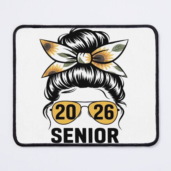 Item preview, Senior 2026 Sunflower Graduation Messy Bun Senior Class 2026 designed and sold by Ikwalima.
