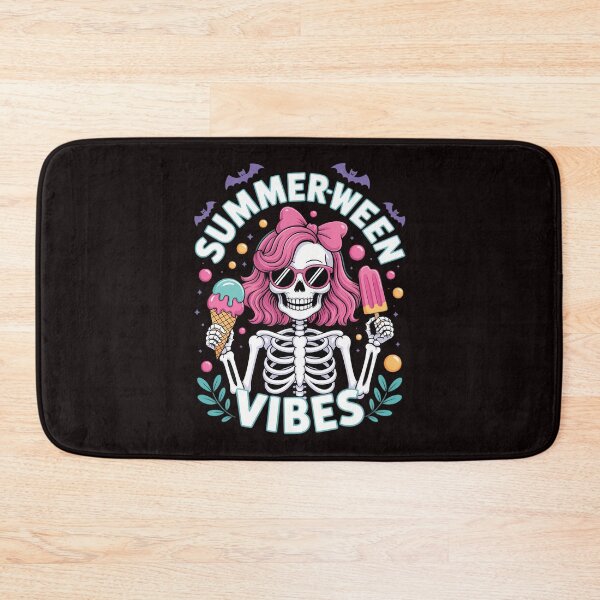 Item preview, Summerween Vibes Skeleton Spooky Vacation Halloween Summer designed and sold by petrichorsworld.