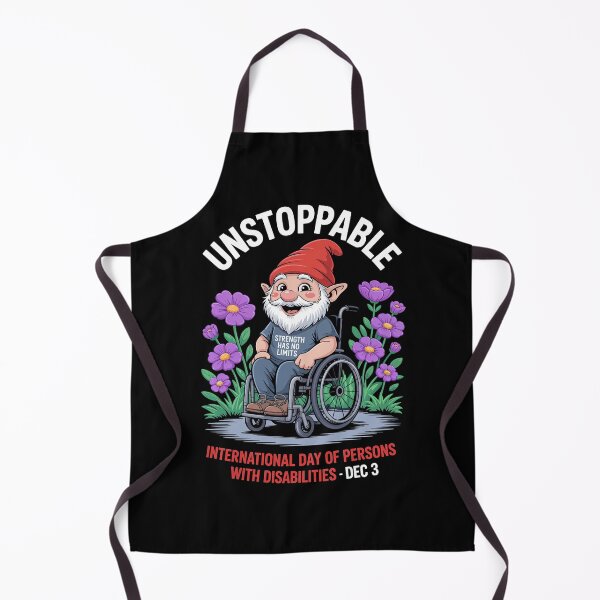 Item preview, Unstoppable Gnome – Strength Has No Limits – Empowering Disability Awareness Design for International Day of Persons with Disabilities – December 3 Inclusion Celebration designed and sold by Self Love Studio.