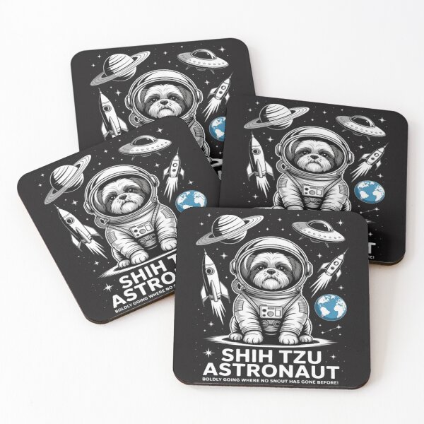 Item preview, Shih Tzu Astronaut Dog Lovers Space Canines designed and sold by Ikwalima.