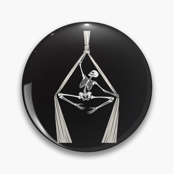 Item preview, Skeleton Aerial Silks Dancing Acrobatics Halloween Spooky designed and sold by Ikwalima.