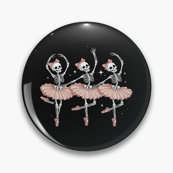 Artikelvorschau, Skelett rosa Schleife Ballerinas Ballett Tanz Halloween Mädchen entworfen und verkauft von Vastingan.