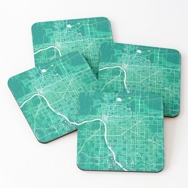 Item preview, Tulsa City Map of Oklahoma, USA - Watercolor designed and sold by deMAP.
