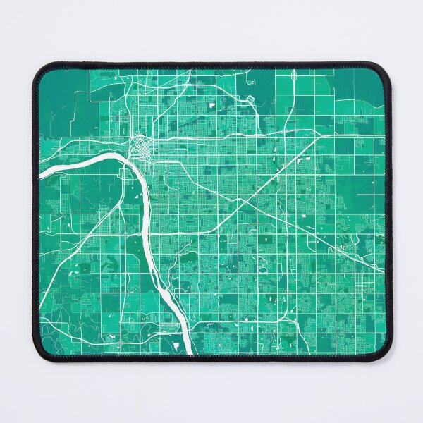 Item preview, Tulsa City Map of Oklahoma, USA - Watercolor designed and sold by deMAP.