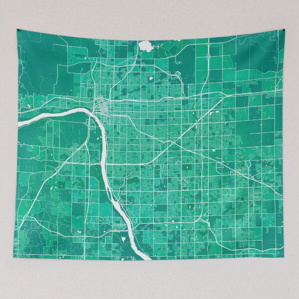 Item preview, Tulsa City Map of Oklahoma, USA - Watercolor designed and sold by deMAP.