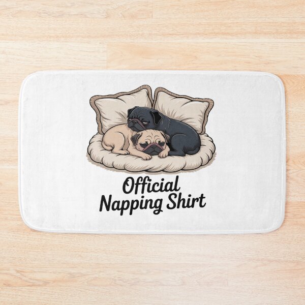 Item preview, Sleeping Pug Lover Dog Official Napping designed and sold by Vastingan.