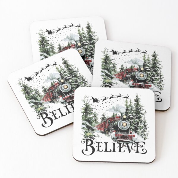 Item preview, Believe – Christmas Train in Winter Forest designed and sold by sapnaela.