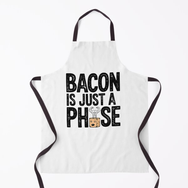 Item preview, BACON IS JUST A PHASE- Funny Sarcastic Humor Typography designed and sold by Taans-Creation.