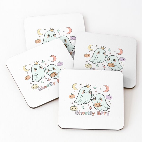 Item preview, Ghostly BFFs Halloween Illustration – Cute & Trendy for Girls designed and sold by LittleSagesGO.