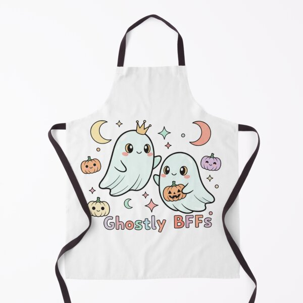 Item preview, Ghostly BFFs Halloween Illustration – Cute & Trendy for Girls designed and sold by LittleSagesGO.