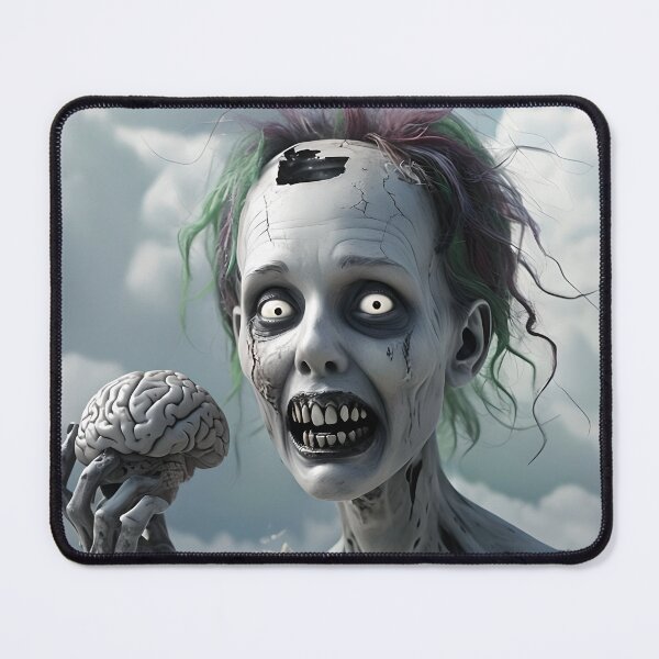 Item preview, Zombie With Brain - Brain-eating Undead designed and sold by NightTimeJ.